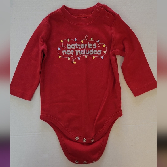 Circo long sleeve bodysuit snaps holiday Christmas lights - Picture 3 of 4